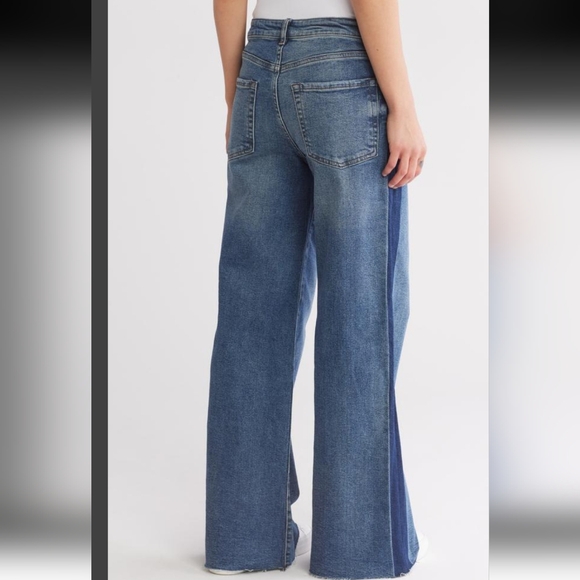 STS Blue Two-Tone Flare Jeans - Picture 5 of 11